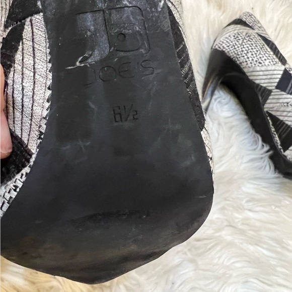 Joe’s Jeans Black & White Geometric Print Pointed Toe Heels Women’s Size 6.5M - Picture 5 of 6